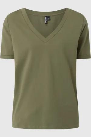 Pieces® T-shirt z bawełny model ‘Ria’