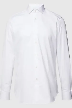 Xacus Koszula biznesowa o kroju regular fit z drobnego twillu