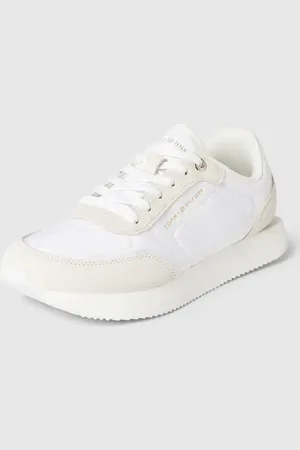 Tommy Hilfiger Sneakersy skórzane z napisem z logo model ‘ESSENTIAL’