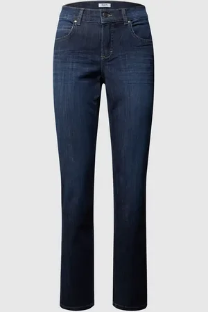 Angels Jeansy o kroju regular fit z naszywką z logo model ‘CICI 34’