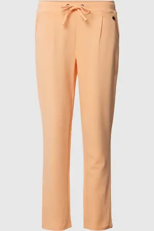 FRANSA Spodnie materiałowe o kroju stretch fit z zakładkami w pasie model ‘ZASTRETCH 1’
