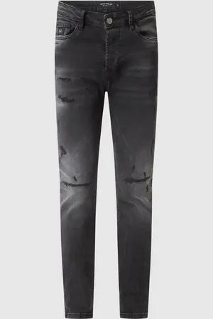 Elias Rumelis Jeansy o kroju tapered fit z efektem znoszenia