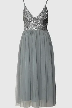 Lace & Beads Sukienka koktajlowa z cekinowym obszyciem