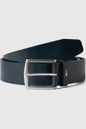 Tommy Hilfiger Pasek skórzany z aplikacją z logo