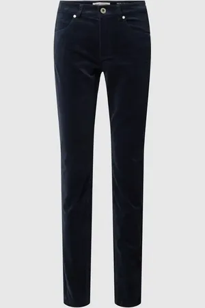 Marc O’ Polo Spodnie z aksamitu o kroju slim fit z zapięciem na guzik