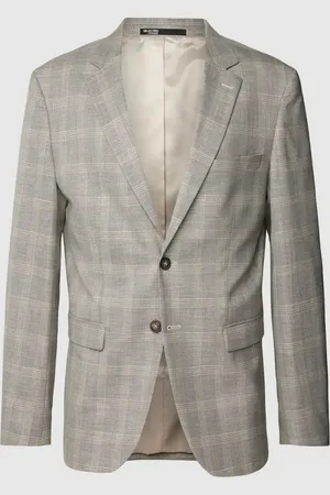 SELECTED Marynarka na dwa guziki o kroju slim fit z ze wzorem w szkocką kratę model ‘NEIL’