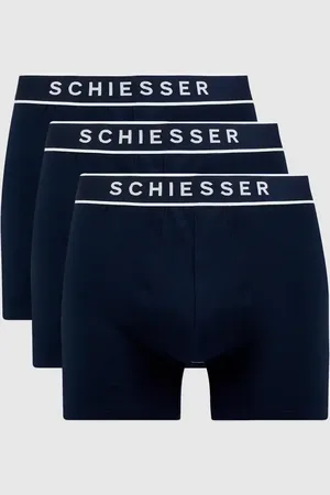 Schiesser Obcisłe bokserki z dodatkiem streczu w zestawie 3 szt.