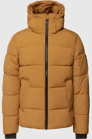 Calvin Klein Kurtka pikowana z kapturem model ‘CRINKLE NYLON PUFFER JACK’