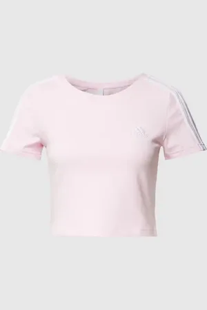 adidas T-shirt krótki z paskami z logo model ‘BABY’