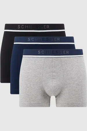 Schiesser Obcisłe bokserki z dodatkiem streczu w zestawie 3 szt.