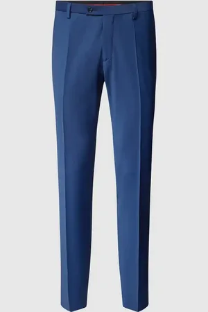 Club of Gents Spodnie do garnituru o kroju slim fit z dodatkiem streczu