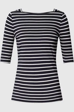 Comma, T-shirt z dekoltem w łódkę