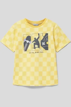 Mayoral T-shirt z wzorem w kratę