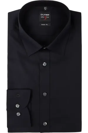 Olymp Koszula biznesowa o kroju slim fit z popeliny z bardzo długim rękawem