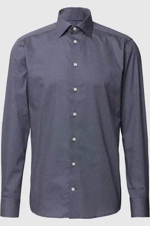Eton Koszula biznesowa o kroju slim fit z diagonalu