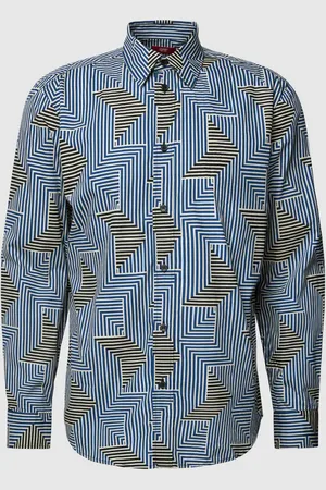 ESPRIT Koszula casualowa o kroju regular fit z graficznym wzorem