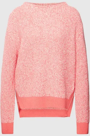 Opus Sweter z dzianiny z dekoltem w łódkę model ‘Partano’