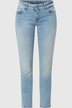 Blue Monkey Jeansy o kroju slim fit z dodatkiem streczu model ‘Laura’