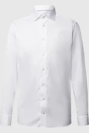 Eton Koszula biznesowa o kroju slim fit z diagonalu