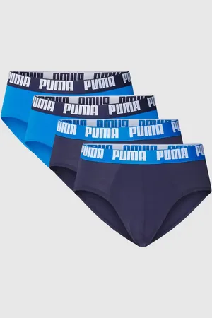 PUMA Slipy z elastycznym paskiem z logo w zestawie 4 szt.