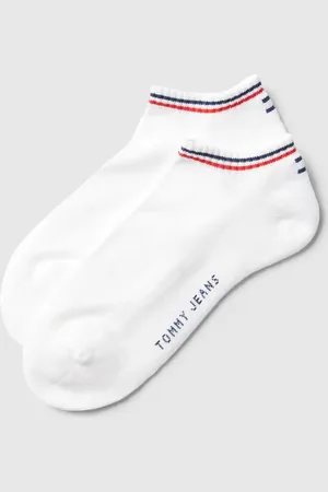 Tommy Hilfiger Krótkie skarpety z nadrukiem z logo w zestawie 2 szt. model ‘Iconic’