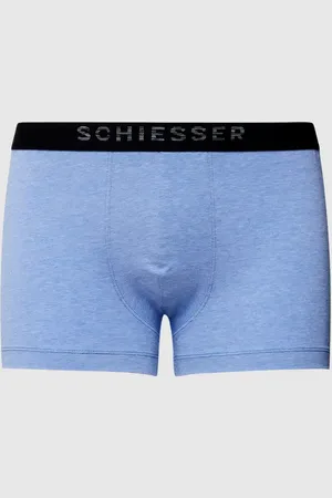 Schiesser Obcisłe bokserki z efektem melanżu model ‘Piqué’