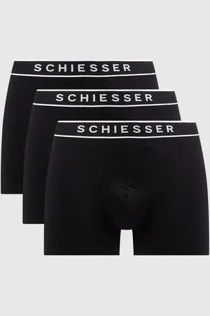 Schiesser Obcisłe bokserki z dodatkiem streczu w zestawie 3 szt.