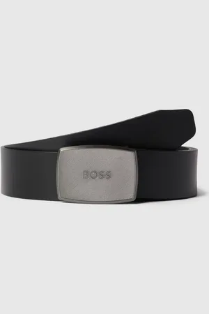 HUGO BOSS Pasek skórzany z metalicznym zapięciem zaciskowym model ‘Jensy’