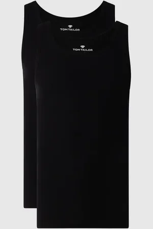 TOM TAILOR Top z bawełny w zestawie 2 szt.
