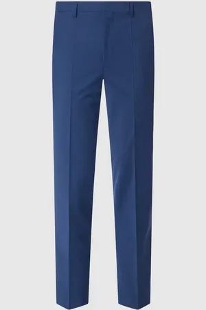 HUGO BOSS Spodnie do garnituru z mieszanki żywej wełny model ‘Hesten’