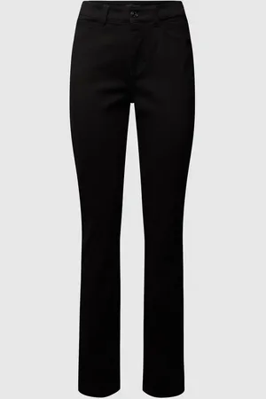 Mac Jeansy o kroju straight fit z naszywką z logo model ‘Angela’