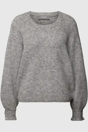 Mos Mosh Sweter z dzianiny z okrągłym dekoltem model ‘TALLI’