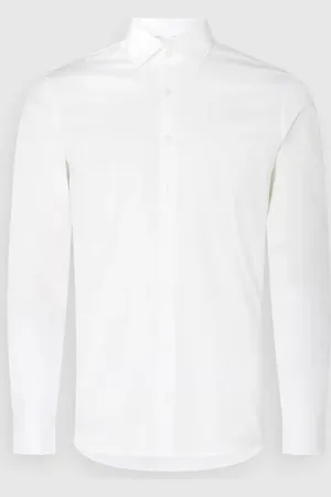 Calvin Klein Koszula biznesowa o kroju slim fit z popeliny