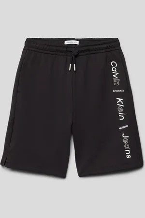 Calvin Klein Bermudy o kroju relaxed fit z nadrukiem z logo model ‘MAXI’