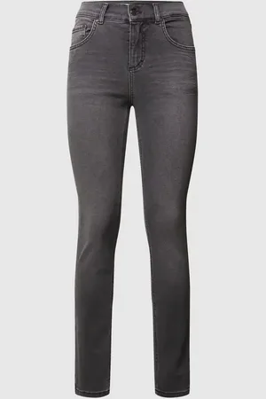 Angels Jeansy o kroju skinny fit z naszywką z logo
