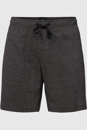 Schiesser Szorty z dzianiny dresowej ze wzorem w kratę model ‘Boxer’