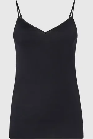 Hanro Podkoszulka na cienkich ramiączkach — bezszwowy model ‘Cotton Seamless’