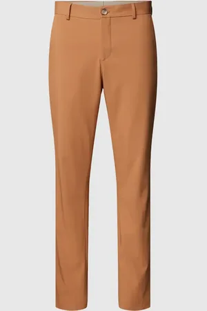 SELECTED Spodnie do garnituru o kroju slim fit w jednolitym kolorze model ‘LIAM’