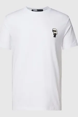 Karl Lagerfeld T-shirt z naszywką z motywem