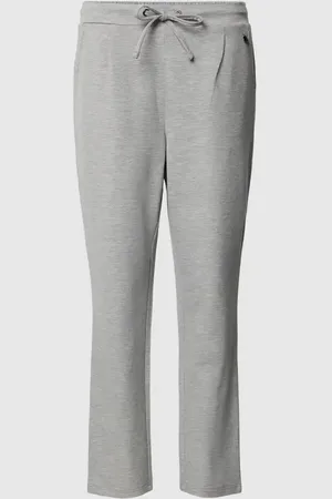 FRANSA Spodnie materiałowe o kroju stretch fit z zakładkami w pasie model ‘ZASTRETCH 1’