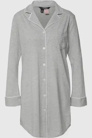 Ralph Lauren Koszula nocna z paskami w kontrastowym kolorze