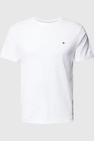 GANT T-shirt o kroju regular fit z wyhaftowanym logo model ‘SHIELD’