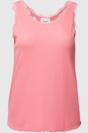 FRANSA Top PLUS SIZE z obszyciem koronką model ‘Zamond’