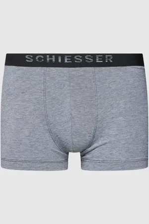 Schiesser Obcisłe bokserki z efektem melanżu model ‘Piqué’