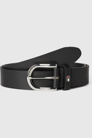 Tommy Hilfiger Pasek skórzany ze sprzączką