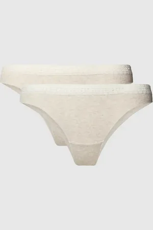 Sloggi Stringi z obszyciem z koronki model ‘Go Ribbed’