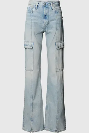 Calvin Klein Jeansy o kroju bootcut z efektem znoszenia