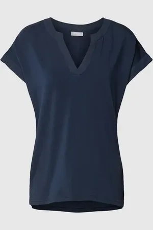 FRANSA T-shirt z dekoltem w serek model ‘Liv’