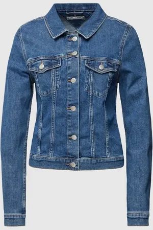 Tommy Hilfiger Kurtka jeansowa o kroju slim fit z kieszeniami z patką