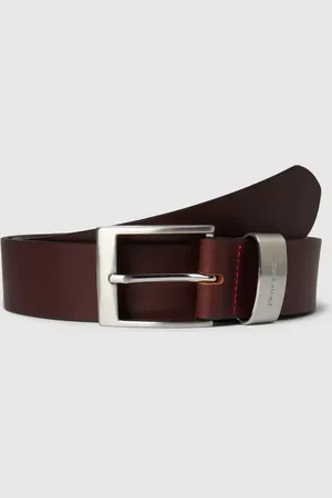 Pierre Cardin Pasek skórzany z matową sprzączką